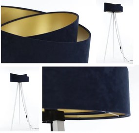 Lampada da terra GALAXY 1xE27/60W/230V blu/bianco