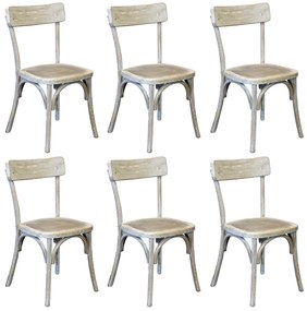 CHELSEA - set 6 sedie in legno di olmo