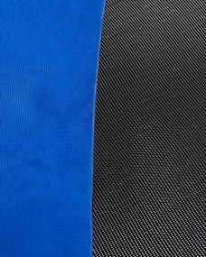 Tappeto elastico con rete di protezione ⌀ 366 cm blu RISATA Beliani