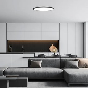 Rabalux 71098 - Plafoniera LED GONZALO LED/36W/230V diametro 50 cm nero