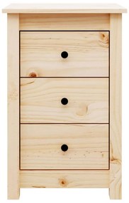 Comodini 2 pz 40x35x61,5 cm in legno massello di pino