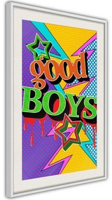 Poster  Good Boys  Cornice Quadri Cornice d'oro con passe-partout, Larghezza x Altezza Home decor 30x45