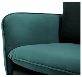 Divano in velluto verde petrolio, 200 cm Vienna - Cosmopolitan Design