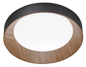 Plafoniera LED contemporaneo I-ARKA-PL40-NER, nero Ø 40 cm, luce con 3 temperature di colore, 3300 lumen LUCE AMBIENTE DESIGN