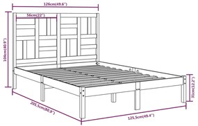 Giroletto Miele in Legno Massello 120x200 cm