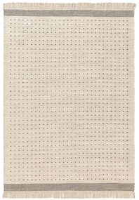 benuta Pop Tappeto di lana Bahati Bianco & Nero 120x170 cm - Tappeto fibra naturale