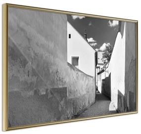 Poster  Sunny Day in the Town  Cornice Quadri Cornice d'oro, Larghezza x Altezza Home decor 30x20