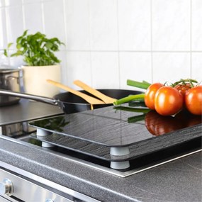 Set di 2 cappe da cucina in vetro con, 52 x 30 cm Slate - Wenko