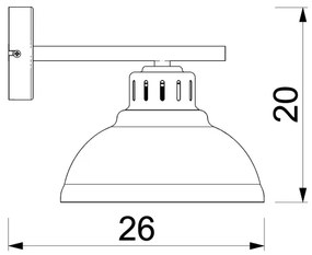 Applique SVEN 1xE27/60W/230V