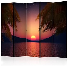 Paravento Romantic evening on the beach II [Room Dividers]