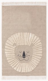 Tappeto per bambini con nappe e motivo in rilievo Momo