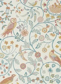 Morris & Co Carta da parati Newill - Indigo/ Saffron