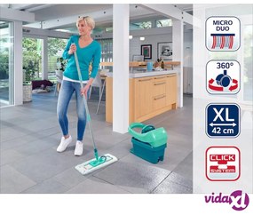Leifheit Set Mocio per Pavimenti Profi XL Verde con Carrello 55096