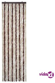 vidaXL Zanzariera Grigio e Marrone Chiaro 56x185 cm  Ciniglia