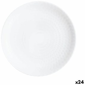 Piatto da Dolce Luminarc Pampille Bianco Vetro (19 cm) (24 Unità)