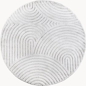 Tappeto rotondo con motivo in rilievo New York Panglao