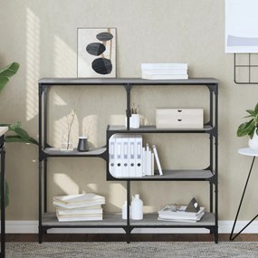 Tavolo Consolle Grigio Sonoma 103x32x95 Cm İn Legno Multistrato /