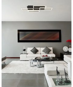 Globo 67359-40A - JEFFRY Lampada da soffitto dimmerabile a LED 40W/230V 32,5x87,5 cm nero + telecomando