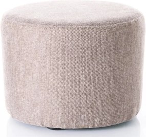 Pouf Doti A Brego in tessuto beige – 43x43x32 cm