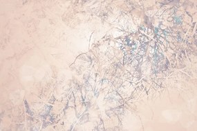 Carta da parati autoadesiva – Rami astratti beige