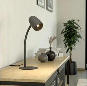 Eglo 901828 - Lampada da tavolo CARLO 1xE14/18W/230V nera