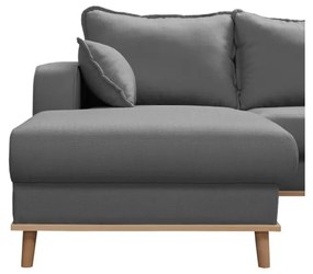 Divano angolare grigio (angolo sinistro) Beata - Ropez