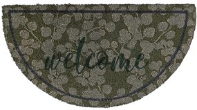 Zerbino Mezzaluna in Cocco Naturale Candy "Welcome" 40x75 cm