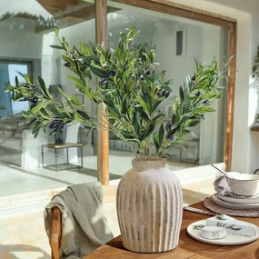 LOBERON Set di 6 rami d'ulivo decorativi Dambly