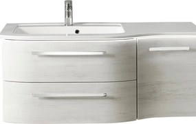 Mobile da bagno sospeso sotto lavabo L 117 x H 48 x P 49.5 cm bianco, 2 cassetti 1 anta PELIPAL Contea