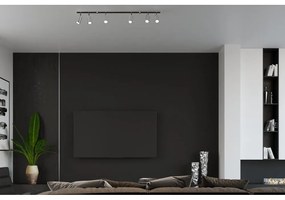Lampada da soffitto in argento, lunghezza 45 cm Etna - Sollux