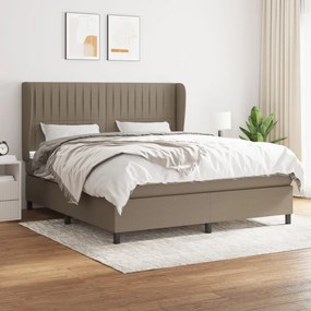 Giroletto A Molle Con Materasso Tortora 160x200 Cm İn Tessuto /