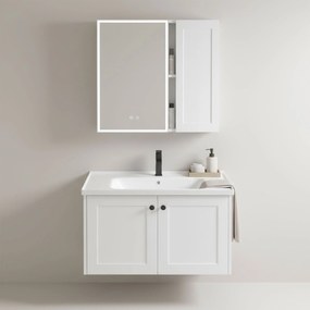 Set di mobili da bagno con lavabo Monti 60cm White