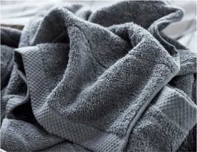 Asciugamano tipo terry grigio scuro in cotone 50x100 cm Line – Södahl
