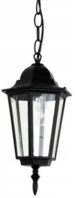 Lampadario da esterno a sospensione con catena 1xE27/60W/230V nero