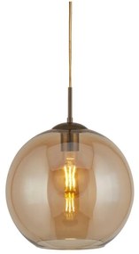 Searchlight 1621AM - Lampadario a sospensione con filo BALL 1xE27/60W/230V bronzo