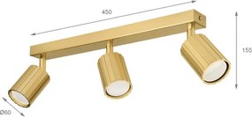 Brilagi - Faretto CRISPINA 3xGU10/10W/230V dorato