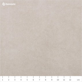 Letto matrimoniale imbottito beige con contenitore con rete inclusa 180x200 cm Lizzano – Meise Möbel