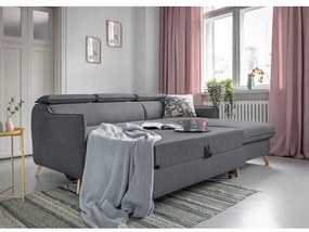 Divano letto angolare grigio scuro (angolo destro) Sweet Harmony - Miuform