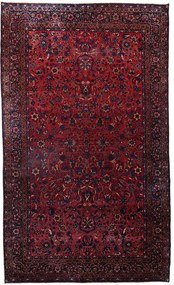 Sarouk Tappeto 260x450 Blu (Iran) Annodato A Mano