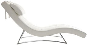 Chaise longue design bianco MONACO