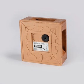 Brilagi - Applique da esterno a LED QUADRAY, 6W/230V, finitura effetto legno, IP54