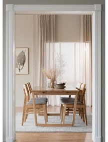 Tavolo da pranzo naturale in rovere decorato, 215 x 96 cm Colonsay - Rowico