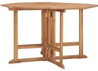 Tavolo da Giardino Pieghevole 110x110x75 cm in Massello di Teak 318480