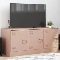 Mobile Porta TV Rosa 99x39x44 cm in Acciaio 841644