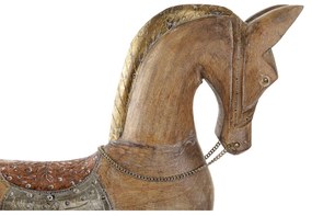 Cavallo a Dondolo DKD Home Decor Metallo Coloniale Legno di mango (61,5 x 13,5 x 62 cm)