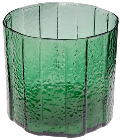 Vaso in vetro verde fatto a mano Emerald - Hübsch
