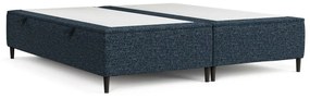 Letto matrimoniale imbottito blu scuro con contenitore 200x200 cm Tate - Maison de Rêve