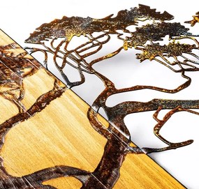 Decorazione da muro 144x70 cm albero