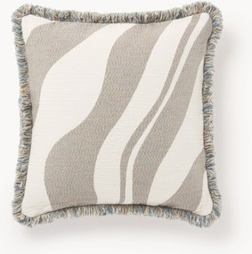 Copricuscino jacquard con frange Rui