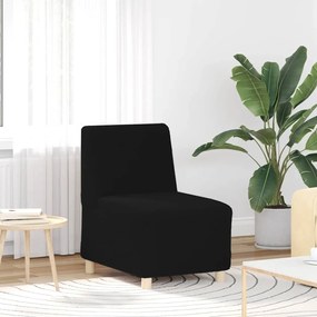 Divano Sedia Nero 55 Cm Tessuto Riccio Simile Alla Lana /